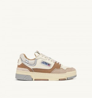 Beige Autry Clc Low Sneakers Suede Nubuck | TWPRNC186