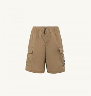 Beige Autry Shorts Nylon | NSXYOB893