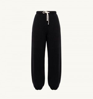 Black Autry Jogger Pants Cotton Jersey | DVSWNF634