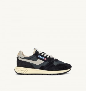 Black Autry Reelwind Low Sneakers Nylon Suede | UQGBZS801