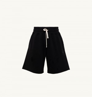 Black Autry Shorts Cotton | ETNVHG206