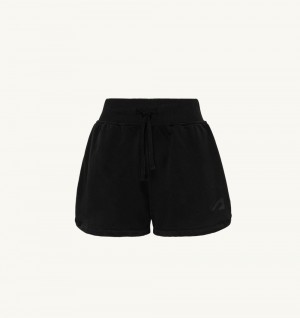 Black Autry Tennis Shorts Contrast Piping | FGJIPO918