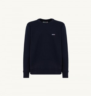 Blue Autry Crew Neck Sweatshirt Cotton | GNUBKA984