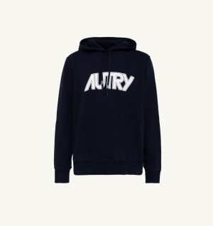 Blue Autry Hooded Sweatshirt | ESHKDC026