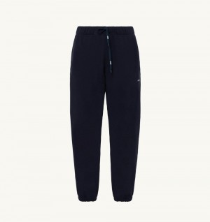 Blue Autry Jogger Pants Cotton | KVOLMH160