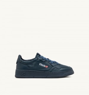 Blue Autry Medalist Low Sneakers Denim Nappa | XBGLRI630