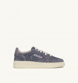 Blue Autry Medalist Low Sneakers Suede | BIFZKD921