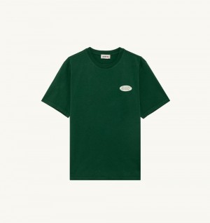 Green Autry T-shirt Cotton Printed Logo | FNPRVK720