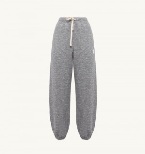 Grey Autry Action Pants Melange Cotton | IXFZJS290