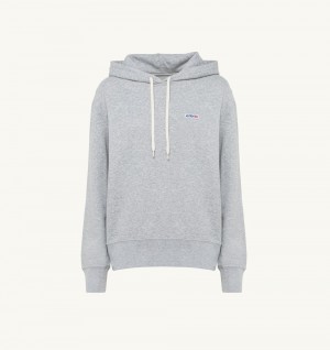 Grey Autry Hooded Sweatshirt Cotton Jersey | XBKLJA564