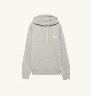 Grey Autry Hoodie Jersey Printed Logo | IUABMW897