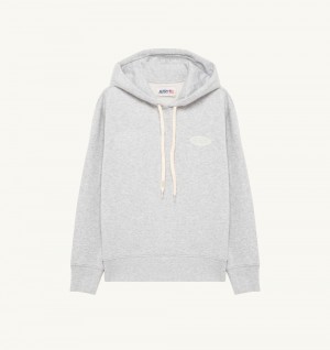 Grey Autry Hoodie Jersey Printed Logo | RAUCES938