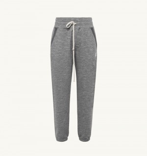 Grey Autry Jogger Pants Melange Cotton | FZCBIE167