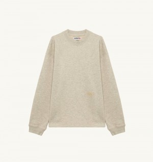 Grey Autry Loose-fit Sweatshirt Heavy Jersey | CFWKLE796