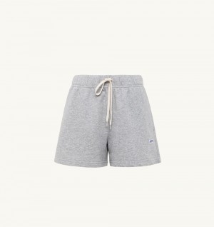 Grey Autry Shorts Melange Cotton Jersey | NCXOVZ150