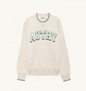 Grey Autry Sweatshirt Heavy Jersey | KZDNOJ153