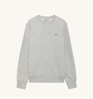 Grey Autry Sweatshirt Jersey Label | UZLXIG590