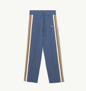 Light Blue Autry Joggers Indigo Viscose | NWMIOR683