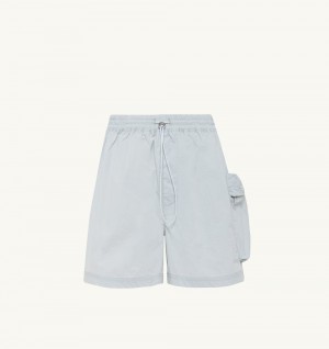 Light Blue / Blue Autry Shorts Nylon Side Pocket | AZGXMS316