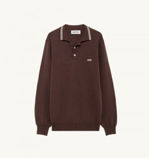 Marrone Autry Polo Knit | VBCOWN019