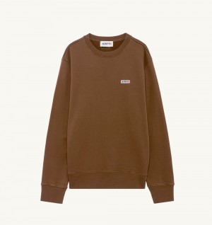 Marrone Autry Sweatshirt Jersey Label | WEBKDR204