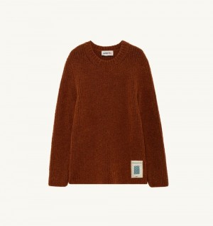 Red Autry Sweater Fisherman Knit | CFHQIP647