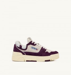 White Autry Clc Low Sneakers Barolo Leather Mesh | EVFUTM816