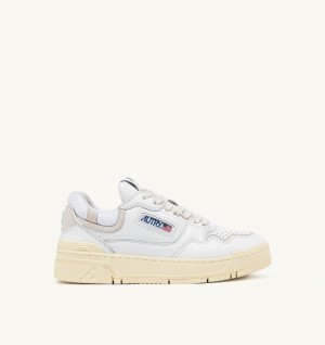 White Autry Clc Low Sneakers Leather Suede | GPFMIT527