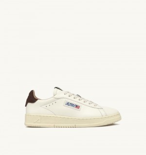 White Autry Dallas Low Sneakers Leather | QPGOYB310