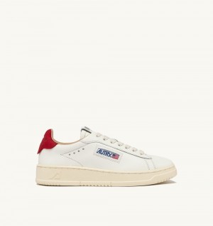 White Autry Dallas Low Sneakers Leather | TKXZOW478