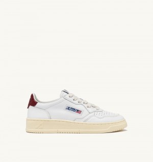 White Autry Medalist Low Sneakers Syrah Leather | UDSVML805