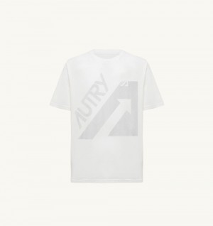 White Autry T-shirt Cotton Jersey | VRIAXO017