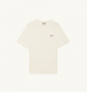 White Autry T-shirt Cotton Label | MKFDWJ976