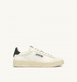 White / Blue Autry Dallas Low Sneakers Space Leather | OENVAT840