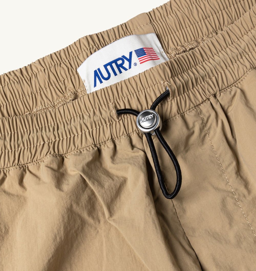 Beige Autry Shorts Nylon | NSXYOB893