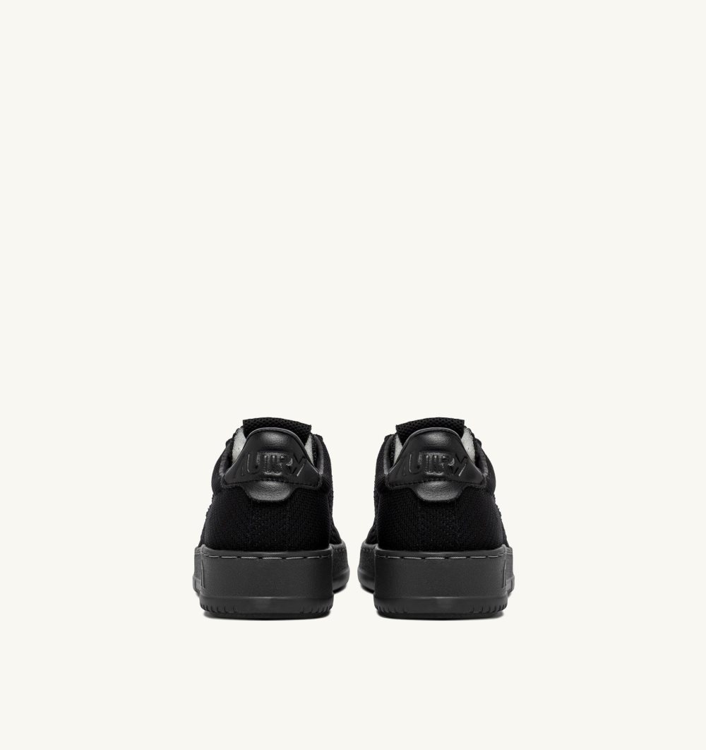 Black Autry Easeknit Medalist Low Sneakers Fabric | PFAMUK905