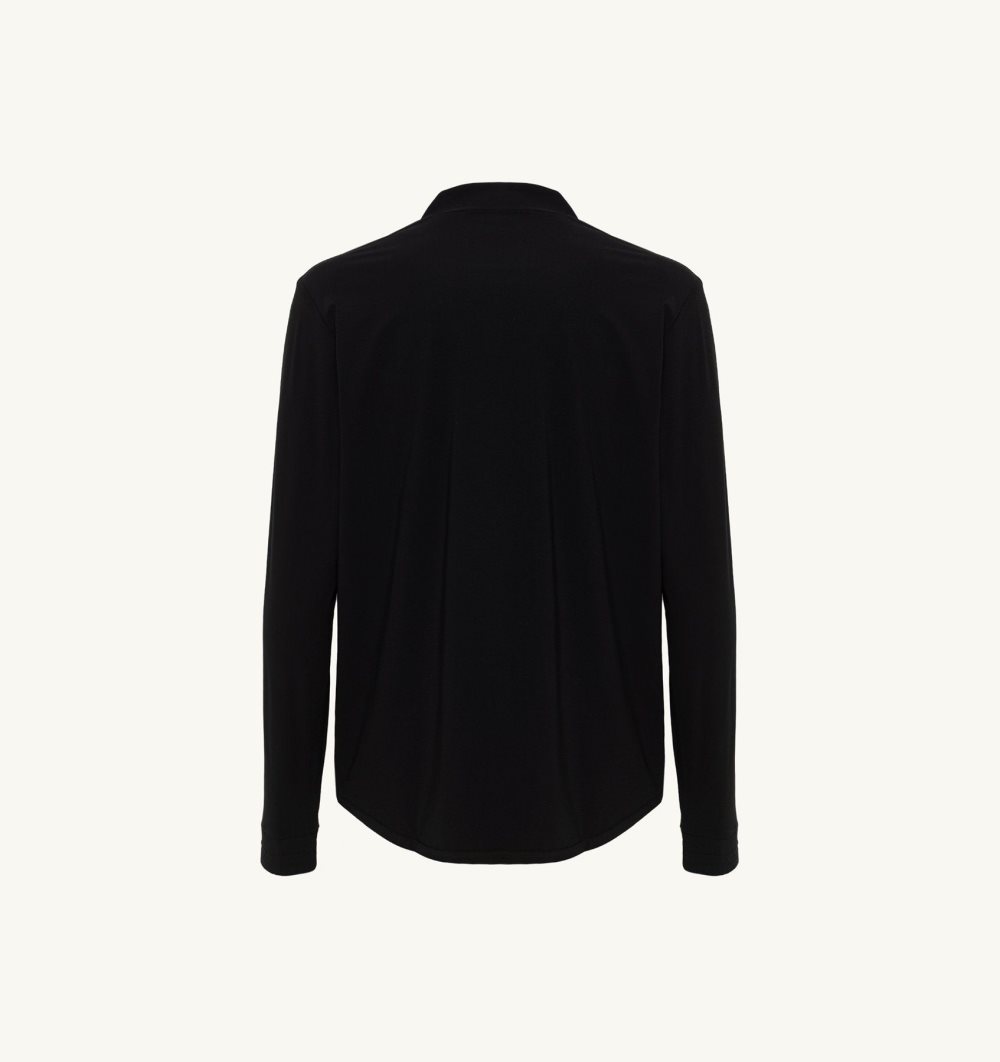 Black Autry Golf Jacket Contrast Piping | TSBKHC518