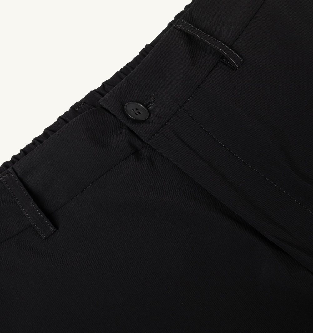 Black Autry Golf Pants Contrast Piping | PHBJCY392