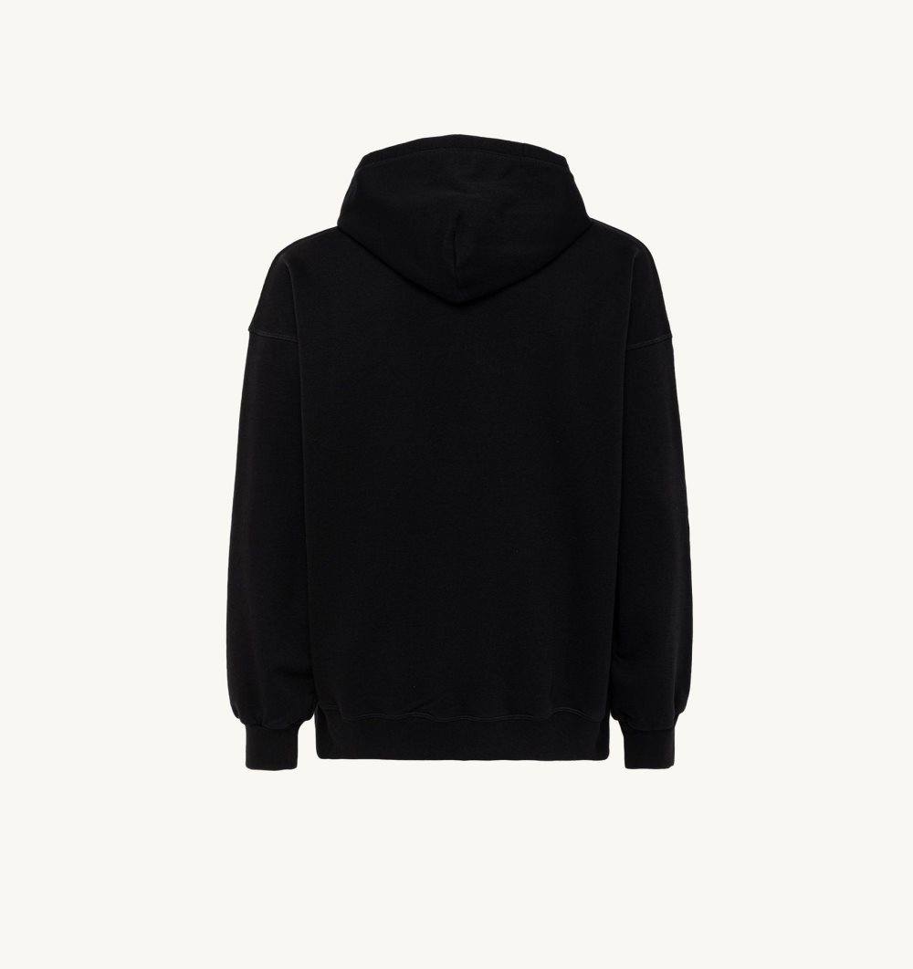 Black Autry Hooded Sweatshirt Cotton | XMJFDO196