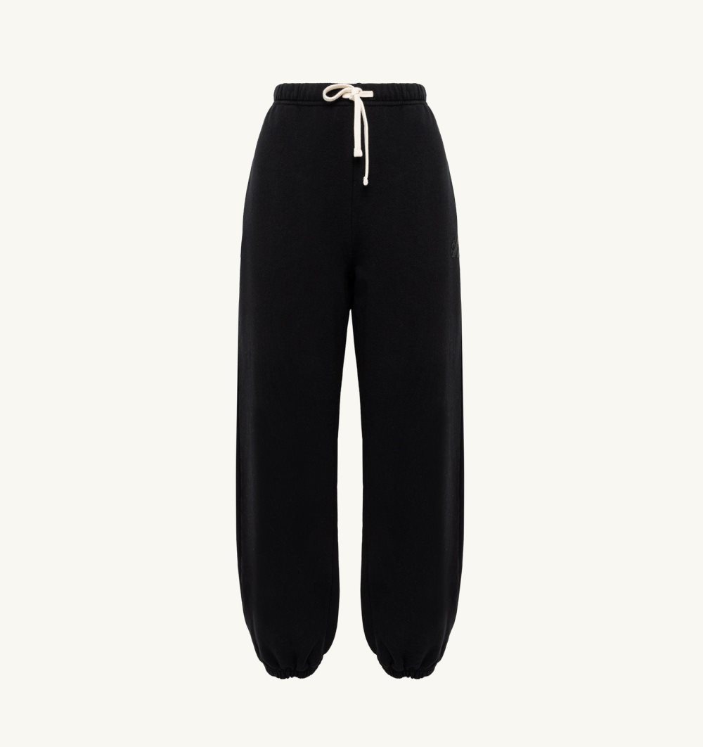 Black Autry Jogger Pants Cotton Jersey | DVSWNF634