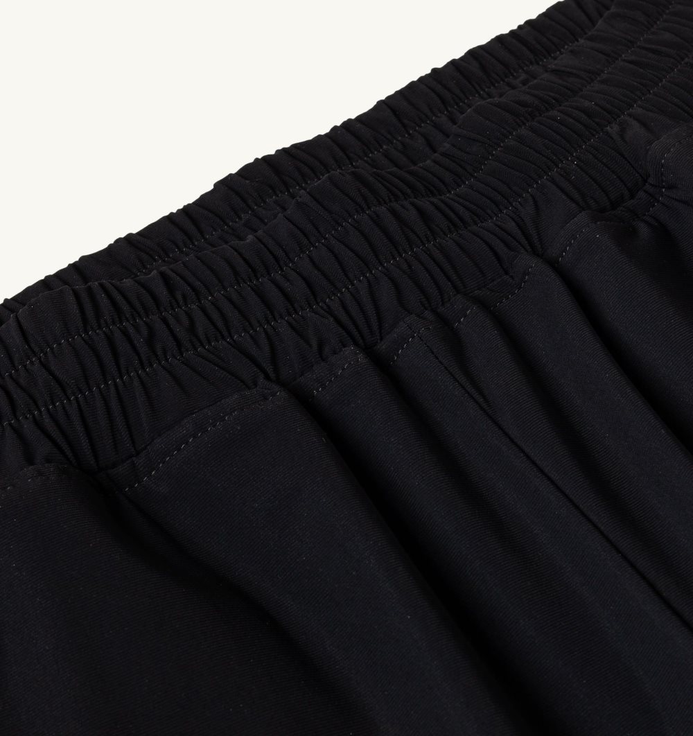 Black Autry Tennis Pants Contrast Piping | UHOPXG301