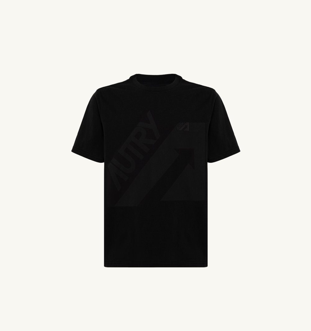 Black Autry T-shirt Cotton Jersey | ZXWFBM437