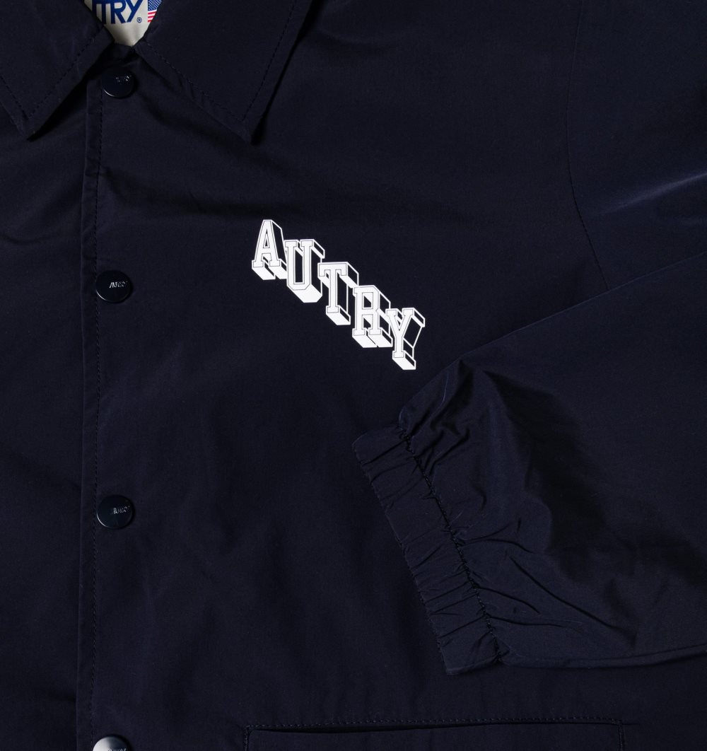 Blue Autry Boxy Fit Coach Jacket Nylon | USITPO976