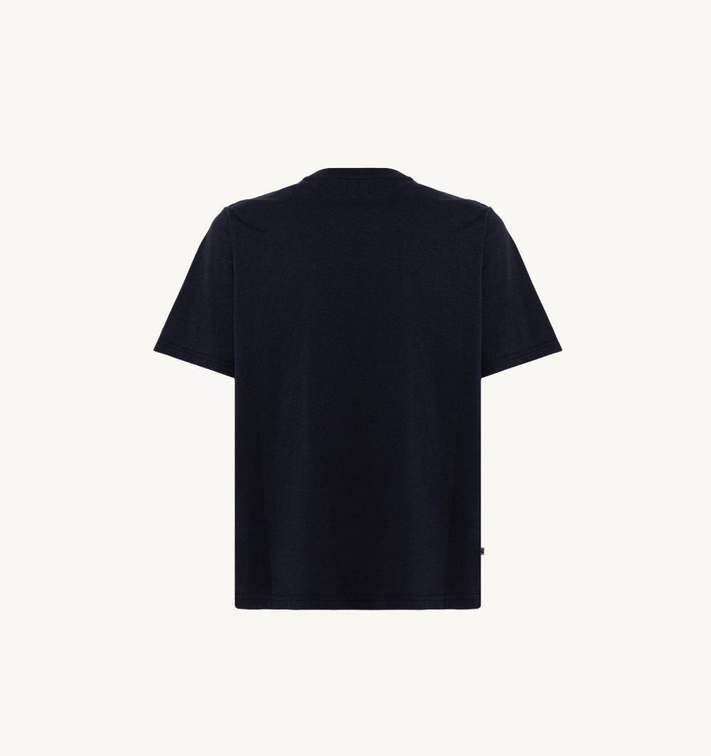 Blue Autry Label T-shirt Cotton Jersey | HMRZKY026