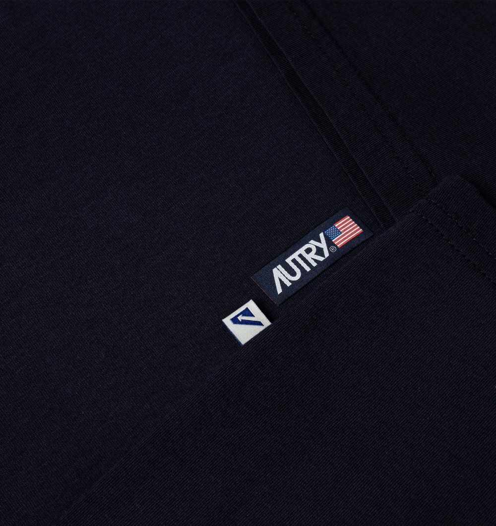 Blue Autry Label T-shirt Cotton Jersey | HMRZKY026