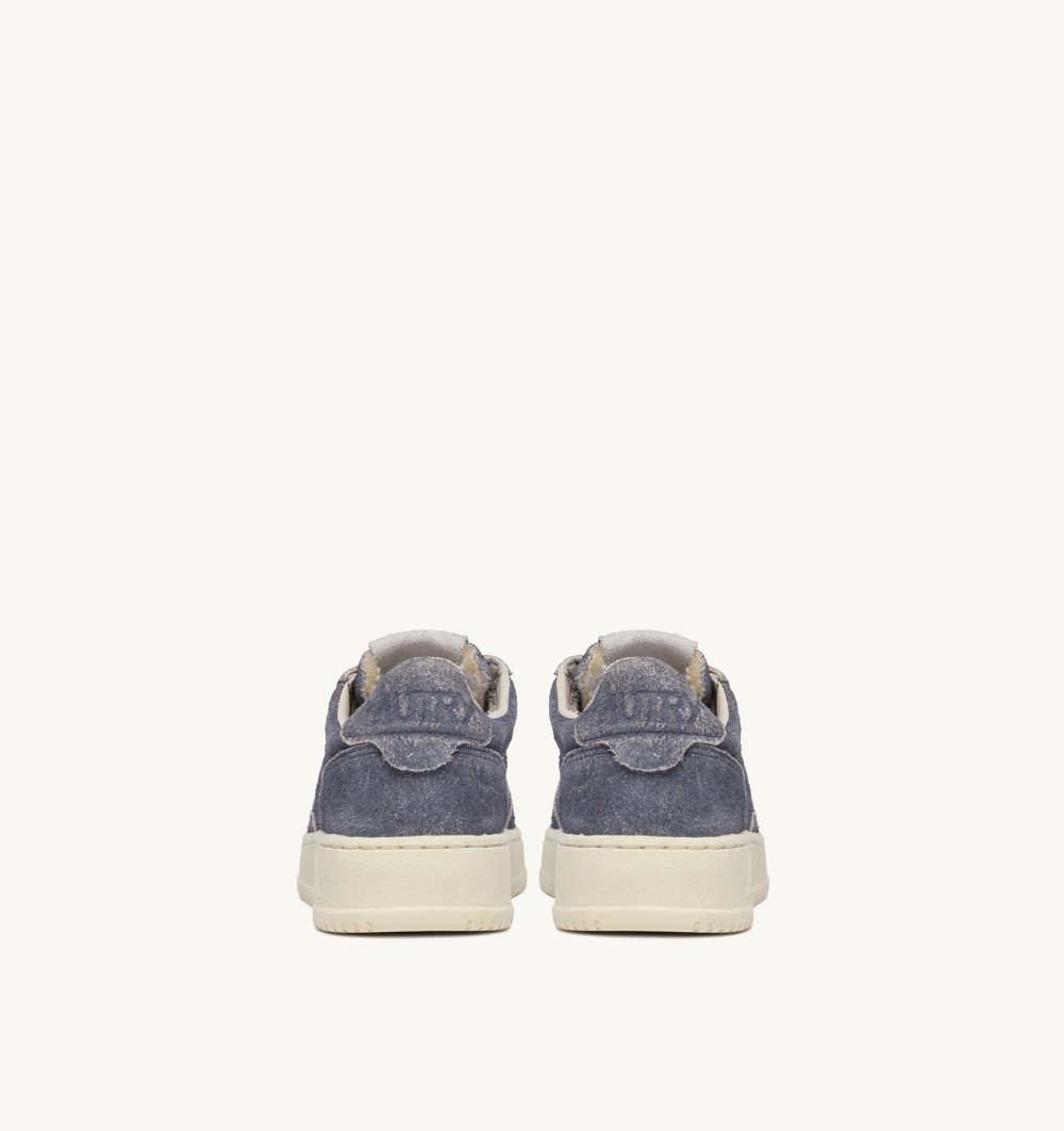 Blue Autry Medalist Low Sneakers Suede | WHASLN489