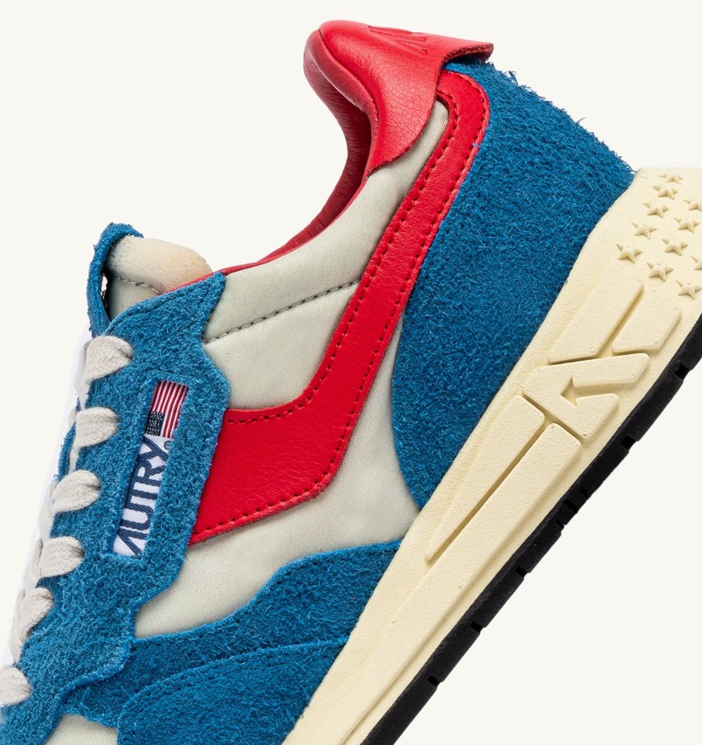 Blue Autry Reelwind Low Sneakers Nylon Suede | FDRMOW259