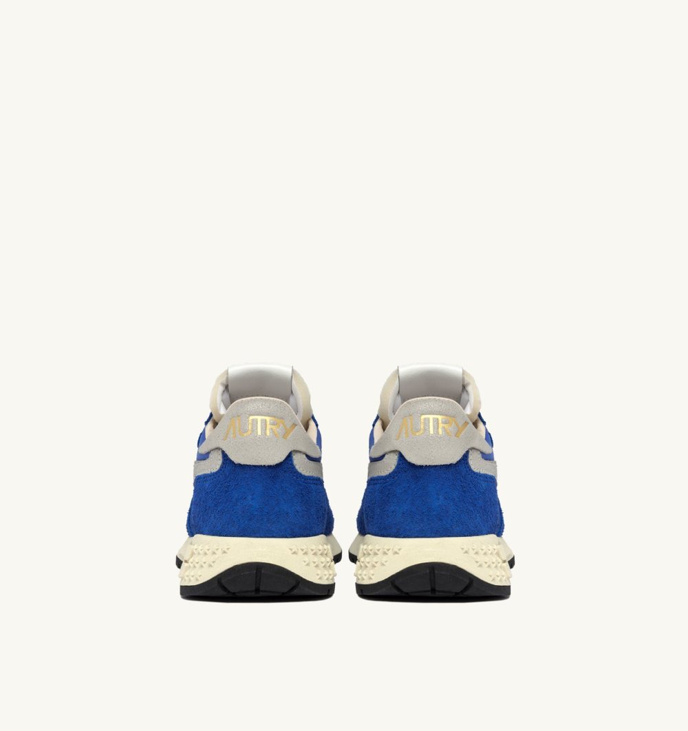 Blue Autry Reelwind Low Sneakers Nylon Suede | IYOTNW328