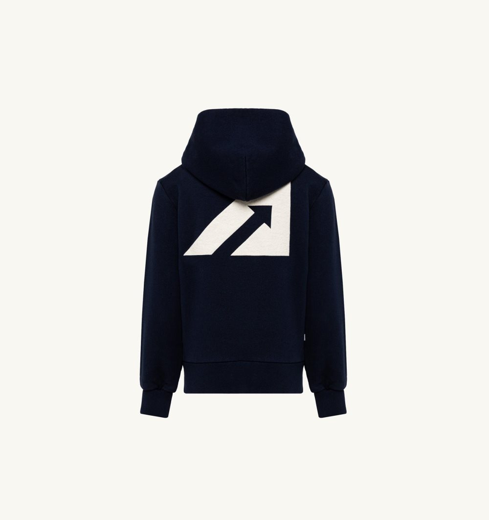 Blue Autry Sweatshirt Hooded Cotton Jersey | HRFZPG023