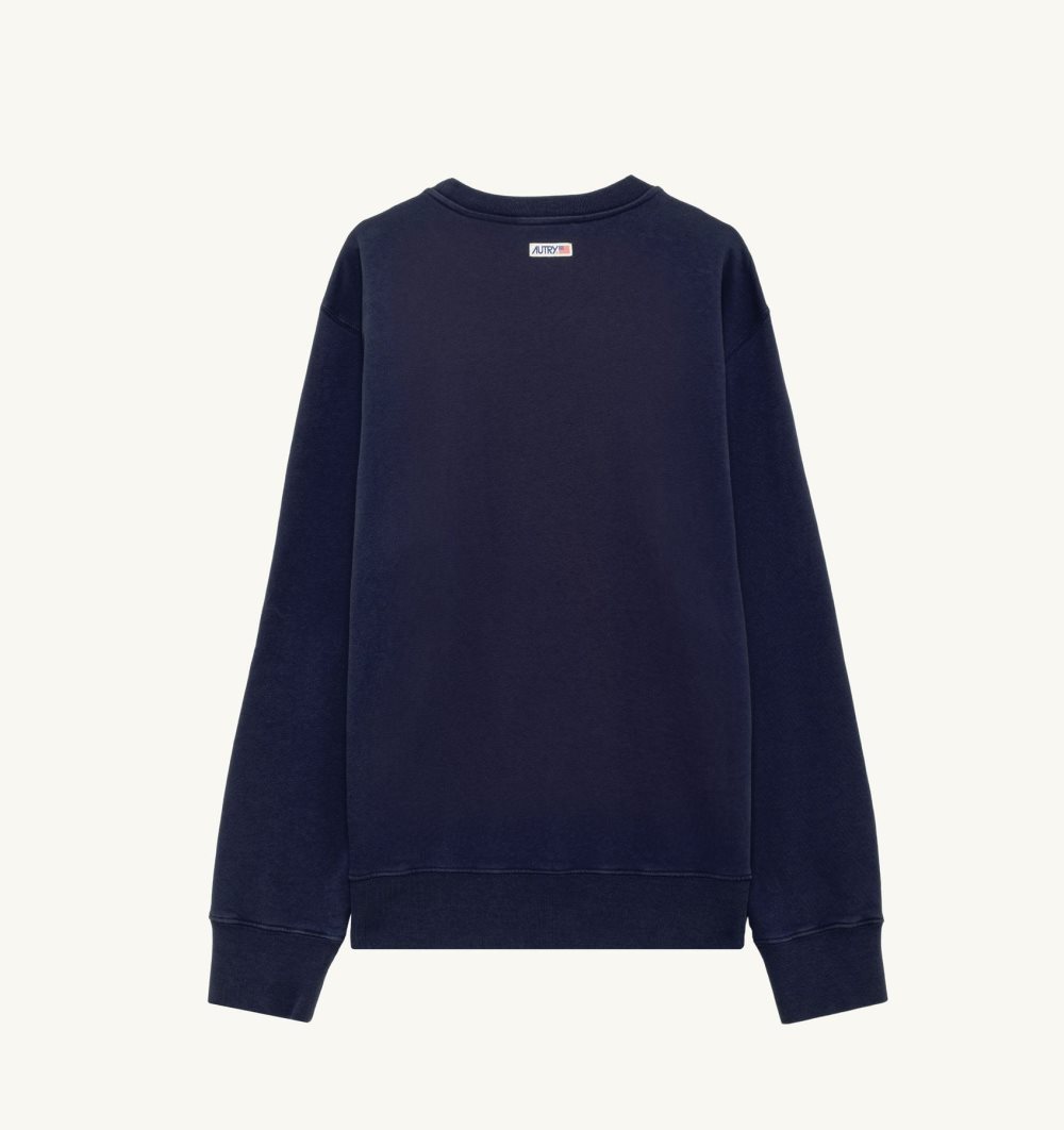 Blue Autry Sweatshirt Jersey Label | FVIQUH180